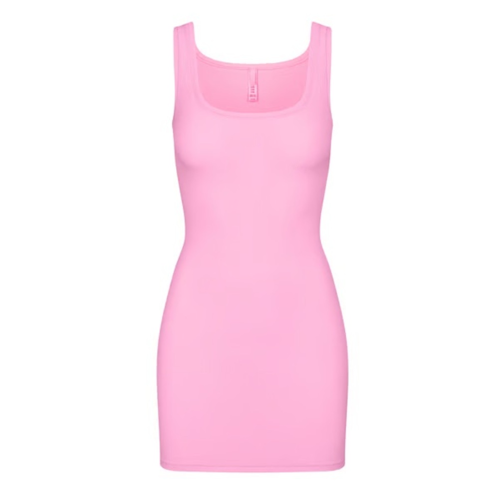 SKIMS SOFT LOUNGE MINI DRESS LIMITED EDITION: COTTON CANDY XS